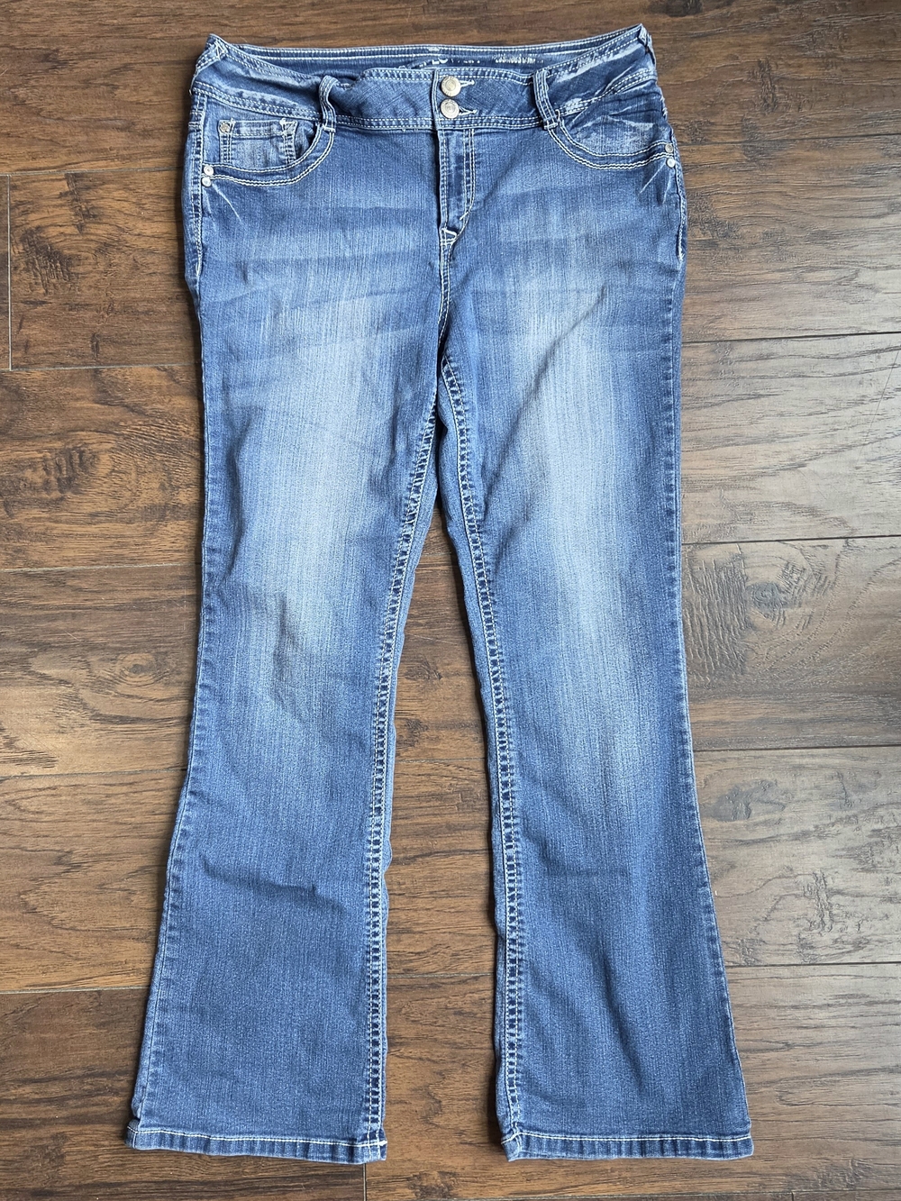 Wallflower Medium Blue Flare Jeans